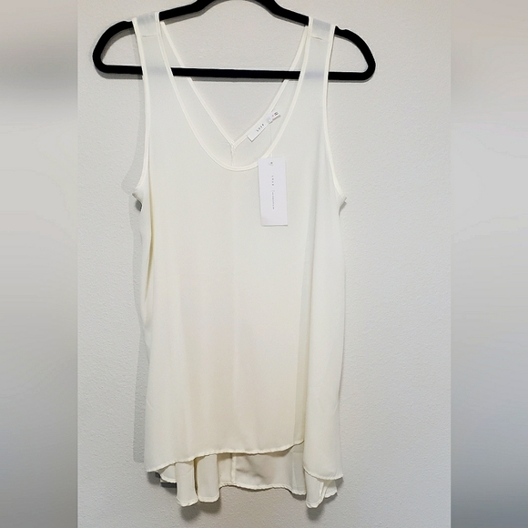 Lush Tops - 💜2 FOR $10 💜 Sheer White Tank Top